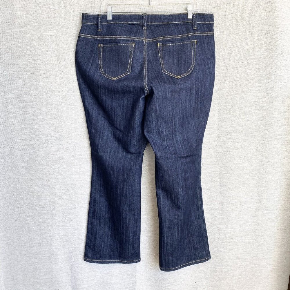 Muah Mid-Rise BootCut Jean Women's Size 16W Dark Wash